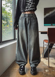 Artie Balloon Five-Line Track Denim Pants