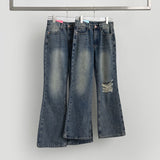 Wide Boot Cut Fit Denim Pants