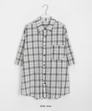 [unisex] Ototo Over Check Short Sleeve Shirt