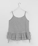 Jabel Check Frill Layered Sleeveless