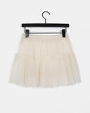 Bisso See-Through Dot Layered Tiered Skirt