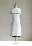 Jenny Color Matching Sailor Collar Knit Mini One Piece