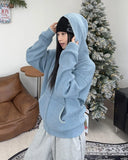 Any Stitch Knit Hood Zip Up