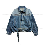 Boden Buckle Crop Denim Jacket