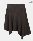 [Belt SET] Lore Washed Unbalance Midi Skirt