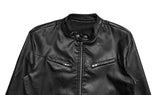 Ahu Biker Leather Crop Jacket