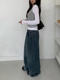 Yuan Halter Sleeveless Layered T-Shirt Set