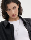 Essence Silver (W) Moissanite The Cross Necklace
