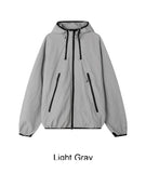Tail multi-zipper windbreaker