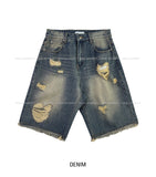 Heart Destroyed Bermuda Pants