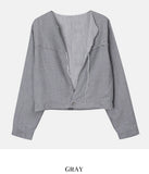 Cutout deki cropped jacket