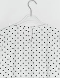 Totomi Dot Shirring Short Sleeve One Piece