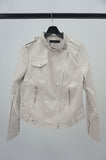 neck button rider jacket