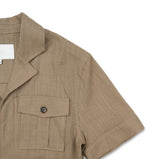 Saffy Linen Two Pocket Crop Jacket