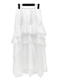 Resin Bohemian Unbalanced Tiered Skirt