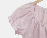Yotsu Puff Short Sleeve Blouse