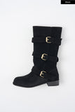 Flexi triple strap buckle boots