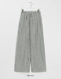 [unisex] Bledden Stripe Banding Wide Pants
