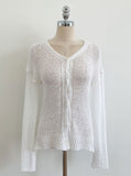 Alin V-neck Tefsa Cool Knit Cardigan