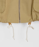 [BAONHAUS] Etones Shirring Zip-Up Jumper