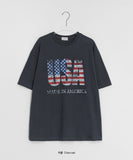 [unisex] Kemnio Printing Over Short Sleeve Tee