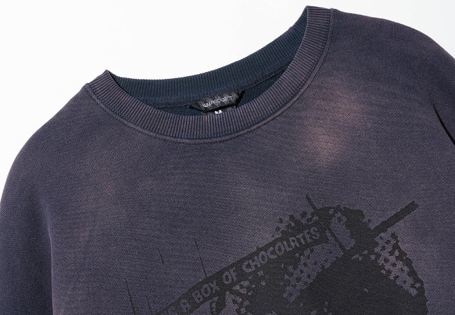 ★WV PROJECT★送料込★Run Picture Dyeing Sweatshirt MJMT7683 WV PROJECT]☆RUN PICTURE DYEING SWEATSHIRT (WV PROJECT