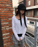 Seka Dot Crop Basic Cardigan