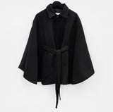 Wool 10%) Gota Cape Half Coat