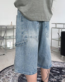 Caron Stone Carpenter Bermuda Denim Pants