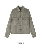 Modiel Suede Crop Shirt