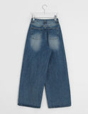 Bahiu Washing Wide Denim Pants