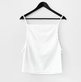 Leafin Shirring Sleeveless