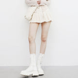 Bimo Damage Pleated Skirt