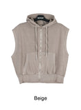 Hens Pigment Hood Zip-Up Vest