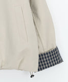 Behi Check Color Matching Hood Windbreaker