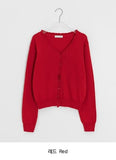 Rico Frill V-Neck Knit Cardigan