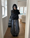 Leto Zipper Pocket Brushed Sweat Cargo Pants