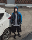 Pigment Washed Track Bermuda Pants