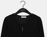 Kens check color matching slab cardigan