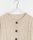 Ryuta Pocket Crop Wool Boucle Cardigan