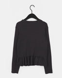 Getty Stripe Frill Layered Long Sleeve T-Shirt