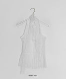 Narvi Dot See-through Halterneck Layered Sleeveless