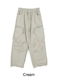Elden diagonal zipper cargo pants