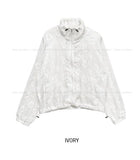 Ropin Flower See-Through Windbreaker Jumper