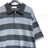 Fadi striped collar short sleeve t-shirt