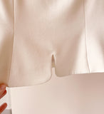 Baunjeu Heart Neck Blouse Skirt Set