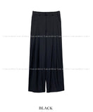 Mary three tuck wide slacks