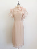 Jenia Tie Chiffon Tulip Sleeve Long One Piece