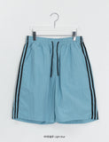[Unisex] Hobets Track Banding Nylon Bermuda Pants