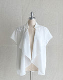 Blond Shawl Collar Open Cardigan Jacket